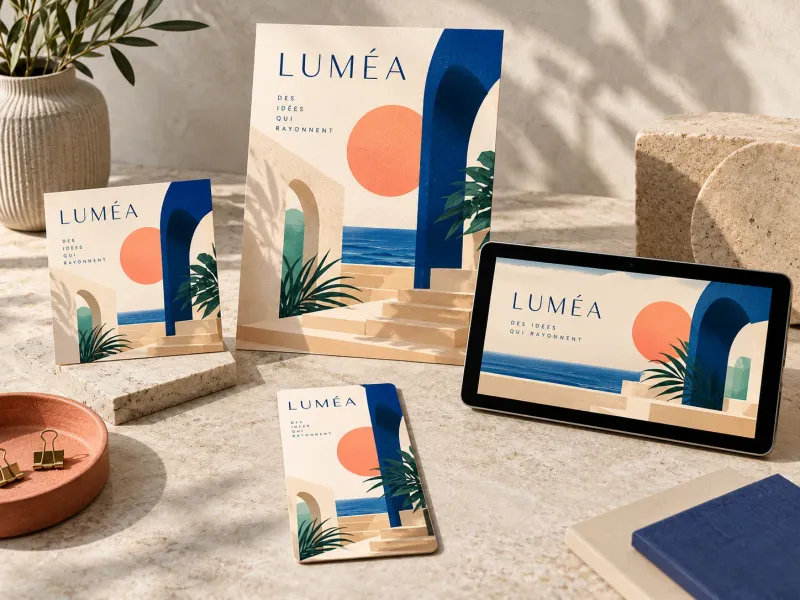 Visuel de campagne LUMÉA décliné en quatre formats