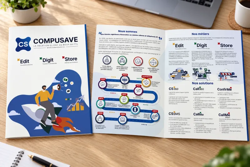 Chemise de présentation Compusave avec ses documents